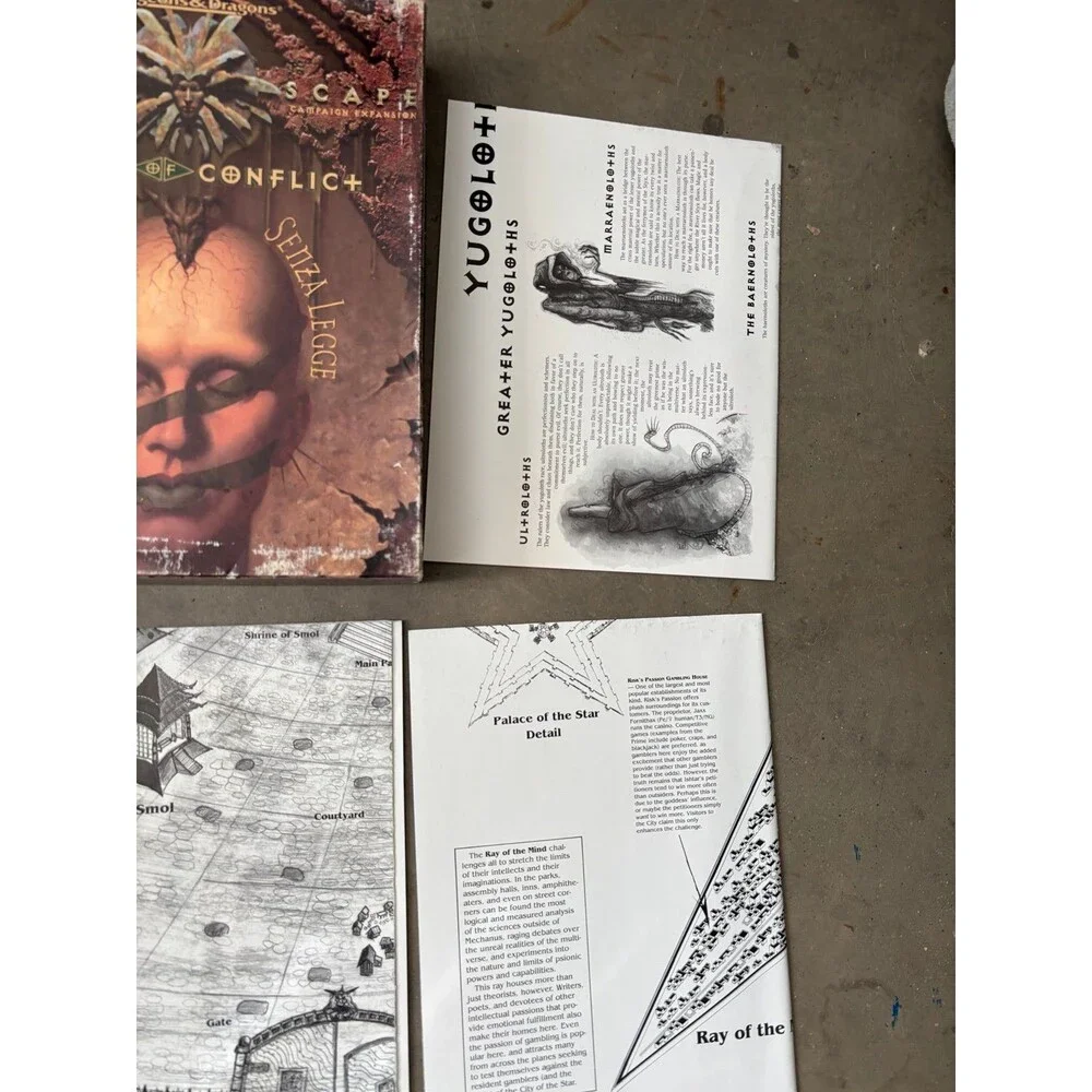 PLANES OF CONFLICT BOX SET Planescape Dungeons & Dragons AD&D TSR 1995 VERY RARE